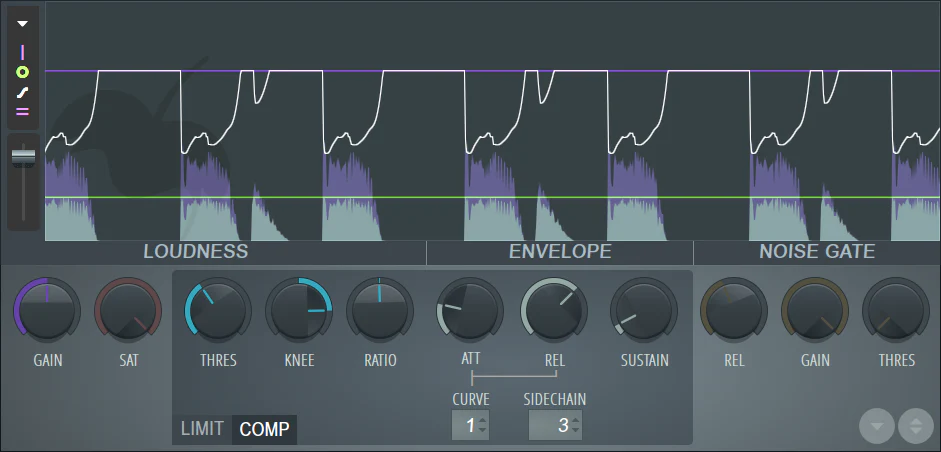 Sidechain compression setup