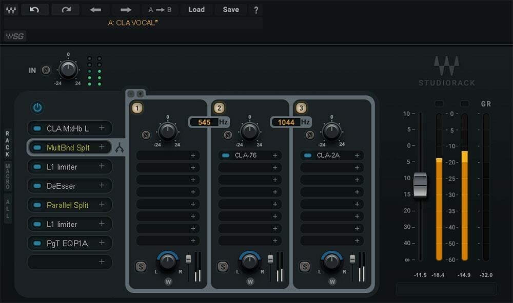 Creating a new rack in Studiorack