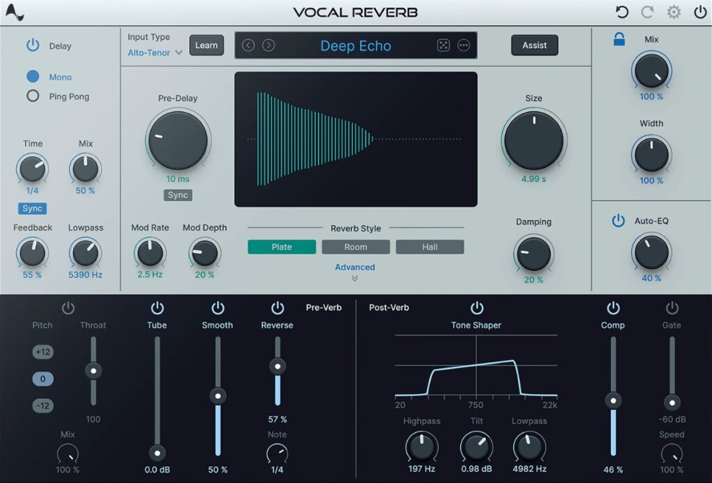 Vocal reverb plugin